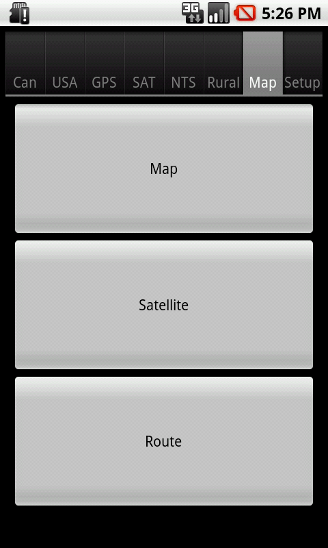 Android: Street View / Satellite View Menu